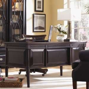   60 Writing Desk in Distressed Cobblestone Black