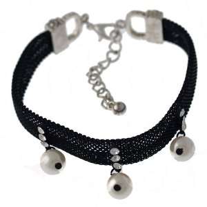  Kande Black Pearl Crystal Bracelet Jewelry