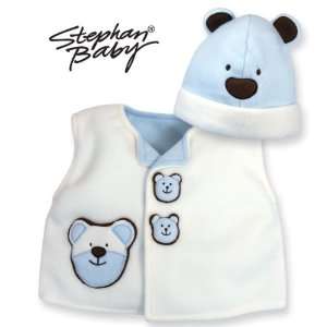  Blue Bear Vest and Hat Set 6 12 Month By Stephan Baby 