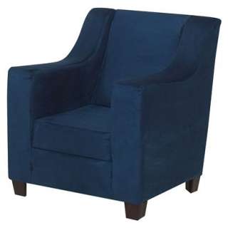 Kids Upholstered Microfiber Chair   Navy.Opens in a new window