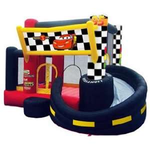  Disney Cars Pit Bounce And Slide Inflatable Bouncer Toys & Games