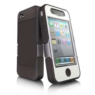 iSkin Revo4 Case for iPhone 4S, 4   Falcon Dark Brown/White REVO4G WE 