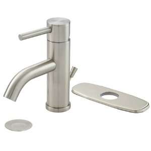  Single Handle Brushed/Satin Nickel Bathroom Sink Faucet 