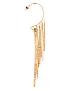 Chain Arrow Ear Cuff earring one size fits all very trendy Dangle 