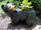 Chainsaw Carving Carved Bear Planter Great Bear Nice ~