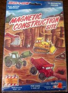 Magnetic Construction Site Play Set by Smethport  