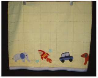 Pottery Barn Kids Boys Window Curtain Valance   Green Frog Helicopter 