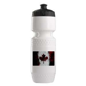   Bottle White Blk Canadian Canada Flag Painting HD 