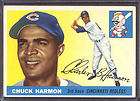 1955 Topps CHUCK HARMON Redlegs 82 EX  