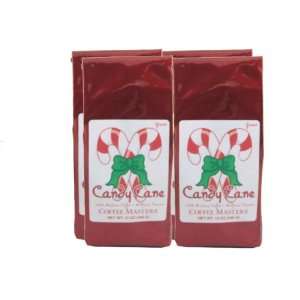 Candy Cane Coffee, Whole Bean (Case of Four 12 ounce Valve Bags)