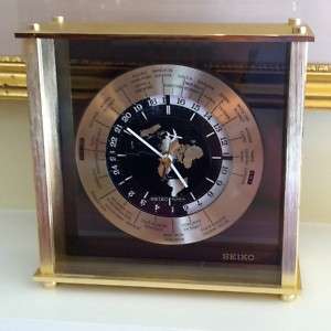 Seiko World Clock Mantel/Desk GMT Airplane  