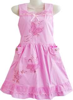 girls dress pink butterfly sundress children clothes size 7 8 size 7 8 