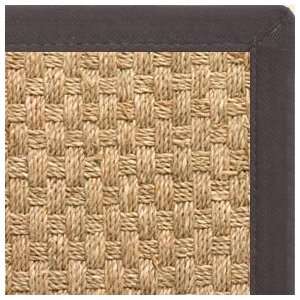   Sisal Rug with Black Extra Wide Canvas Binding   6x9