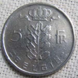 BELGIUM 1949   5 FRANCS (BELGIE) COIN  