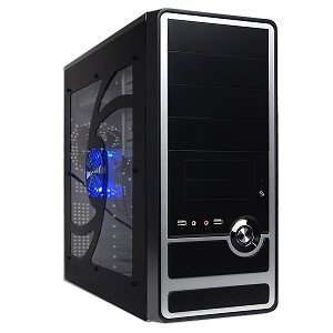  11 Bay ATX Window Computer Case w/500W PSU & LED Fan 
