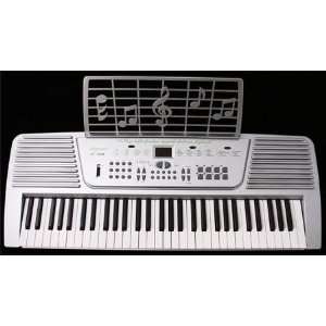  Elegance 61 Keys Silver Electronic Keyboard Musical Instruments