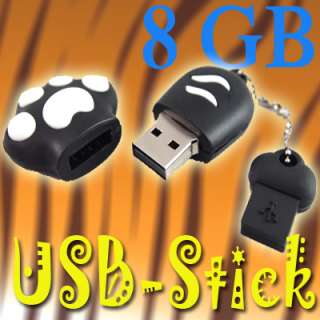 No9800030008 USB FLASH PEN DRIVE U DISK BLACK CATS PAW CLAW 8GB  