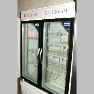 Beverage Aire CFG 48 5 Glass Two Door Ice Cream Freezer  