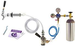   Keg Tap Conversion Kit with 5 lb. Co2 Tank EBSCK 5T   On 