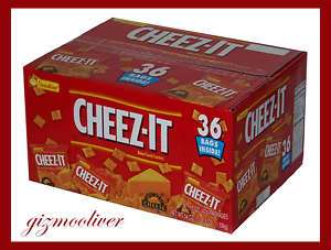 Sunshine CHEEZ IT Snack Crackers 36 1.5 Oz Packages SNACKS VENDING  10 