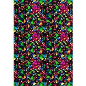   Splatter Paint Novelty Kids Rug Size Square 6 x 6