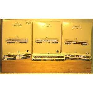  Complete Set of 3 Miniature Lionel Freedom Train Christmas 
