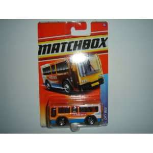  2011 Matchbox City Bus Yellow/White/Blue #67 of 100 Toys & Games