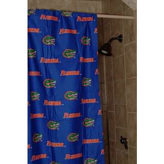 NEW OFFICIAL Florida Gators Fabric Logos Shower Curtain & Rings Hooks