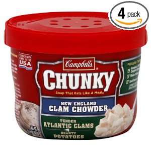 Campbells Chunky Microwavable Bowl Clam Chowder, 15.2500 Ounces (Pack 