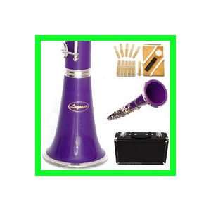   Purple/Nickel B Flat Bb CLARINET Lazarro+11 REEDS Musical Instruments