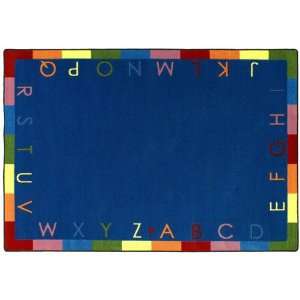  Rainbow Alphabet Classroom Rug   Rectangle   78W x 109 