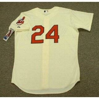   Cleveland Indians Majestic AUTHENTIC Alternate Home Baseball Jersey