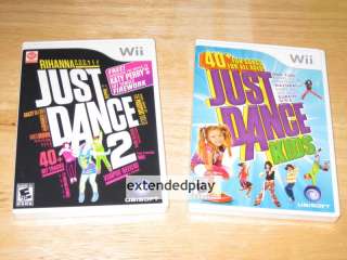 Wii JUST DANCE 2 & KIDS ☆ NEW DANCING GAME LOT BUNDLE 008888176060 