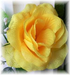 YELLOW Silk Open Rose Garland Wedding Flower Arch Decor  