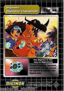Champion Digimons DIGIMON trading card #3 of 34 DP 450  