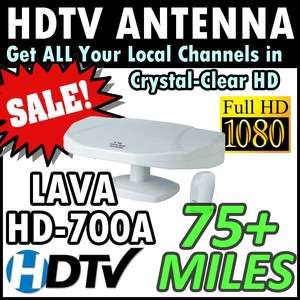 New Lava HD 700A Indoor/Outdoor Digital TV Antenna VHF/UHF/FM Lavasat 