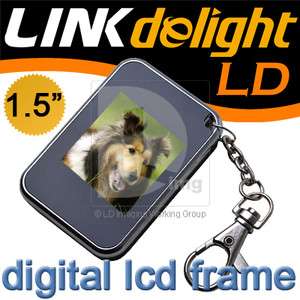 Mini 1.5 LCD Digital Photo Picture Frame Album USB Keychain Keyring 