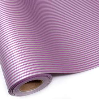 Silver Purple Stripes BULK Roll Wrapping Paper 82ft 25M  