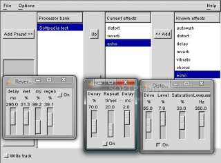 Real time guitar sound effect processing