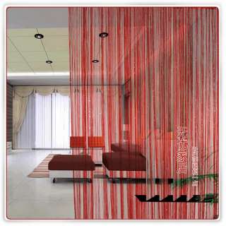 Paillette Curtain Drape Door Panel Red Line WX2901  