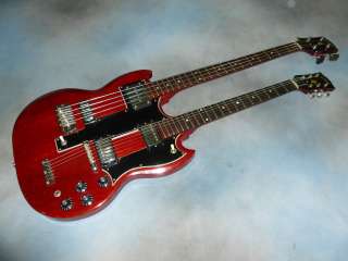 1968 Gibson EBS 1250 Doubleneck Bass Six Cherry Red GREAT CONDITION 