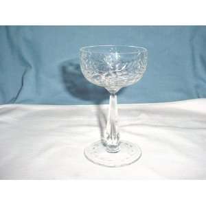  Crystal Stem Goblet with Flower & Leaf Stems Design 