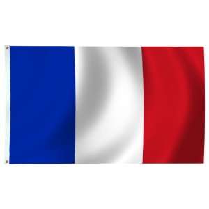  France Flag 3X5 Foot E Poly Patio, Lawn & Garden