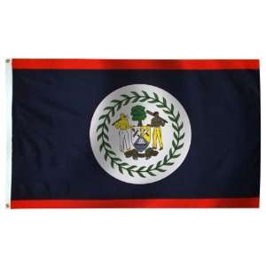  Belize Flag 3X5 Foot E Poly Patio, Lawn & Garden