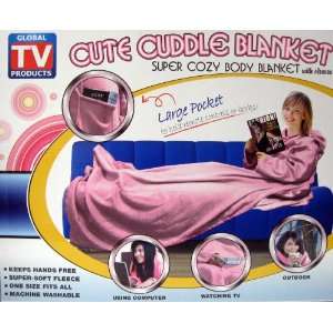  TV Global Cute Cuddle Blanket PINK
