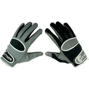 Cutters Adult Yin Yang Grey Receiver Gloves   Large   Receiver Gloves 