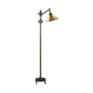  Dale Tiffany 7585H/550 Dana Bridge Arm1 Light Floor Lamp 