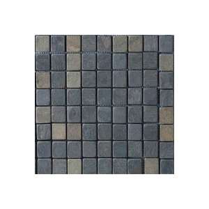  Tumbled Natural Stone Slate Mosaics Indian Multicolor 1in 