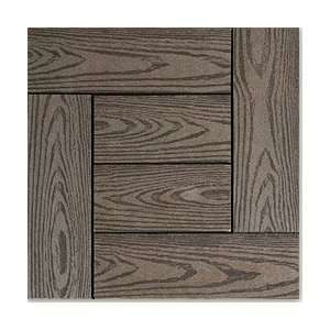 Interlocking Deck Tiles Composite Chocolate Wood Grain / 12 in.x12 in.