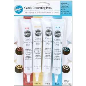  Candy Decorating Pens 1.6 Ounces 4/Pkg Red/Yellow/